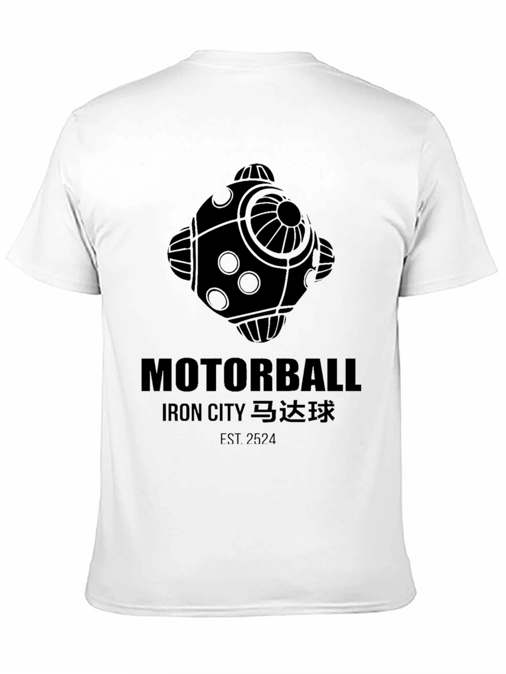 Motorball Iron City Black Graphic T-Shirt