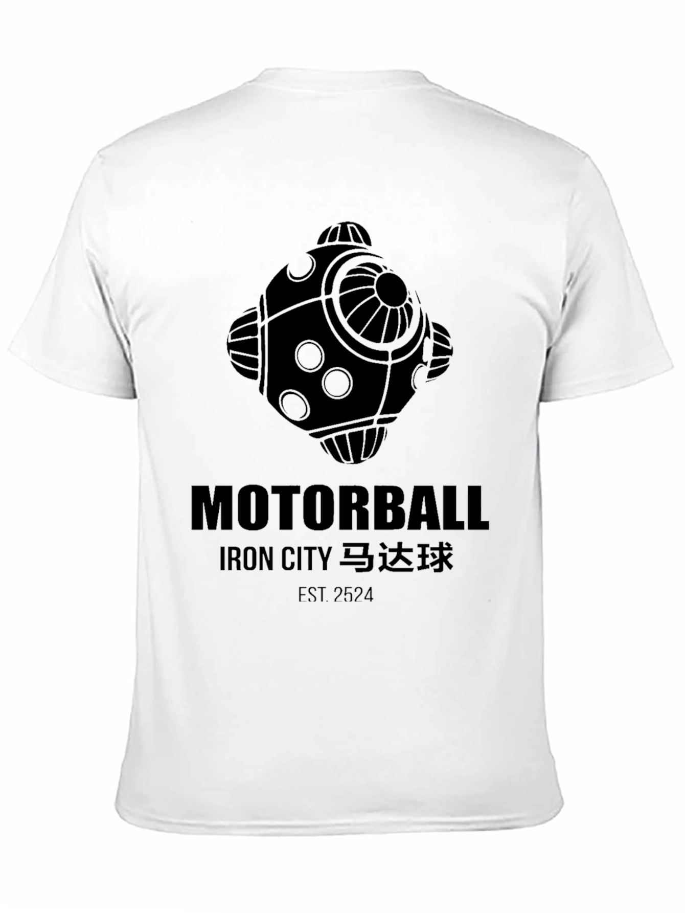 Motorball Iron City Black Graphic T-Shirt