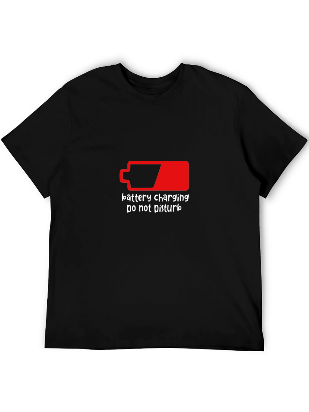 Battery Charging Do Not Disturb Graphic Tee