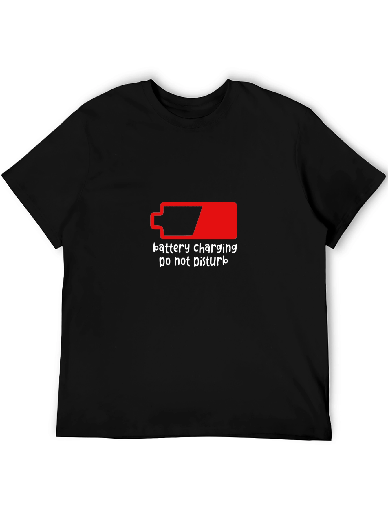 Battery Charging Do Not Disturb Graphic Tee