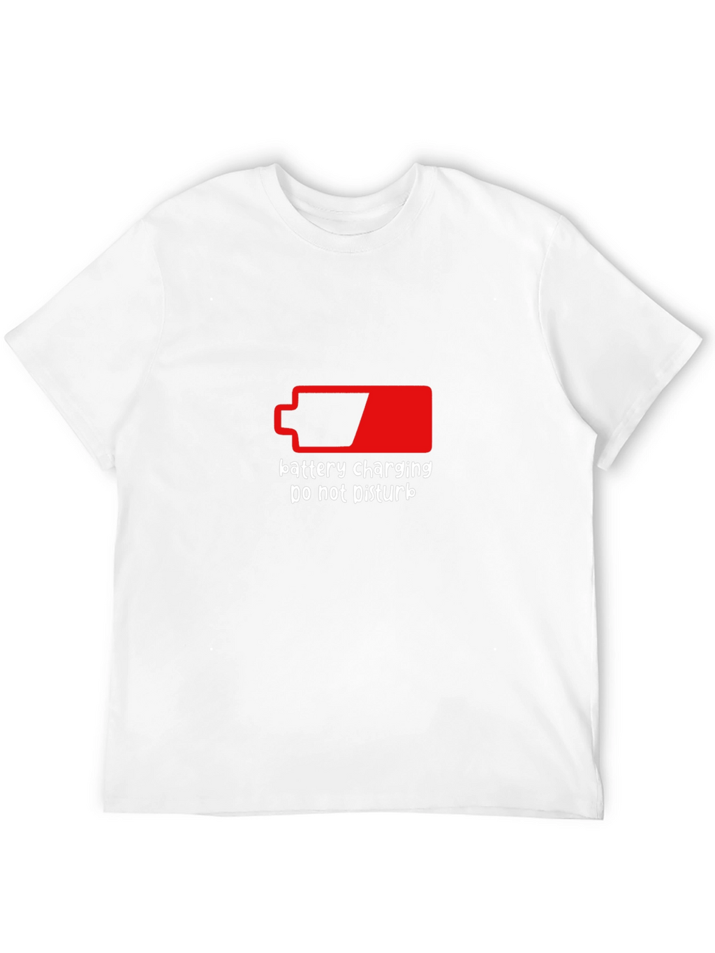 Battery Charging Do Not Disturb Graphic Tee