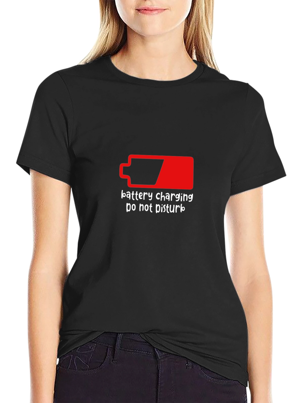 Battery Charging Do Not Disturb Graphic Tee