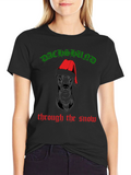 Dachshund Through The Snow Christmas T-Shirt