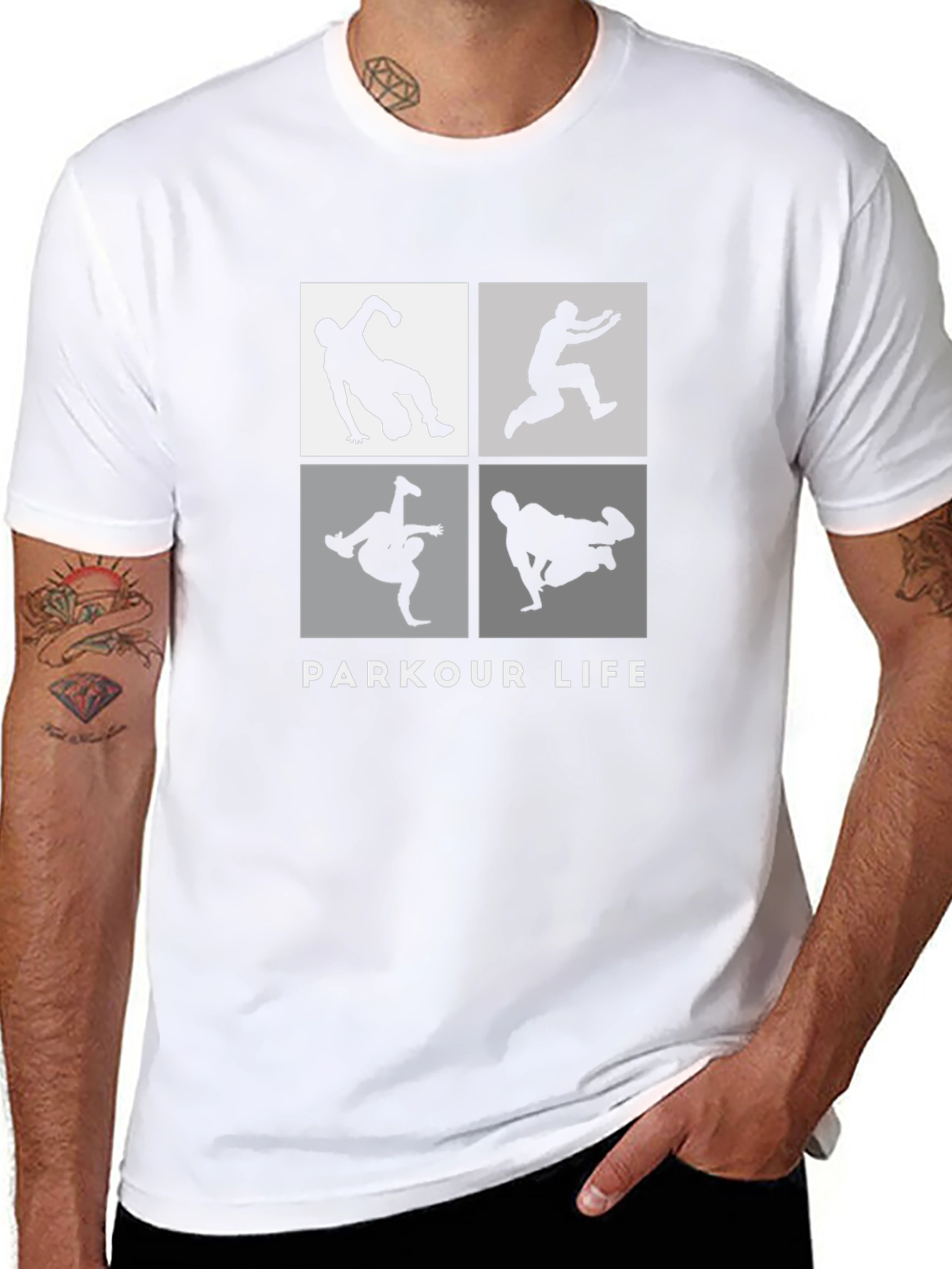 Parkour Life Black Graphic Tee
