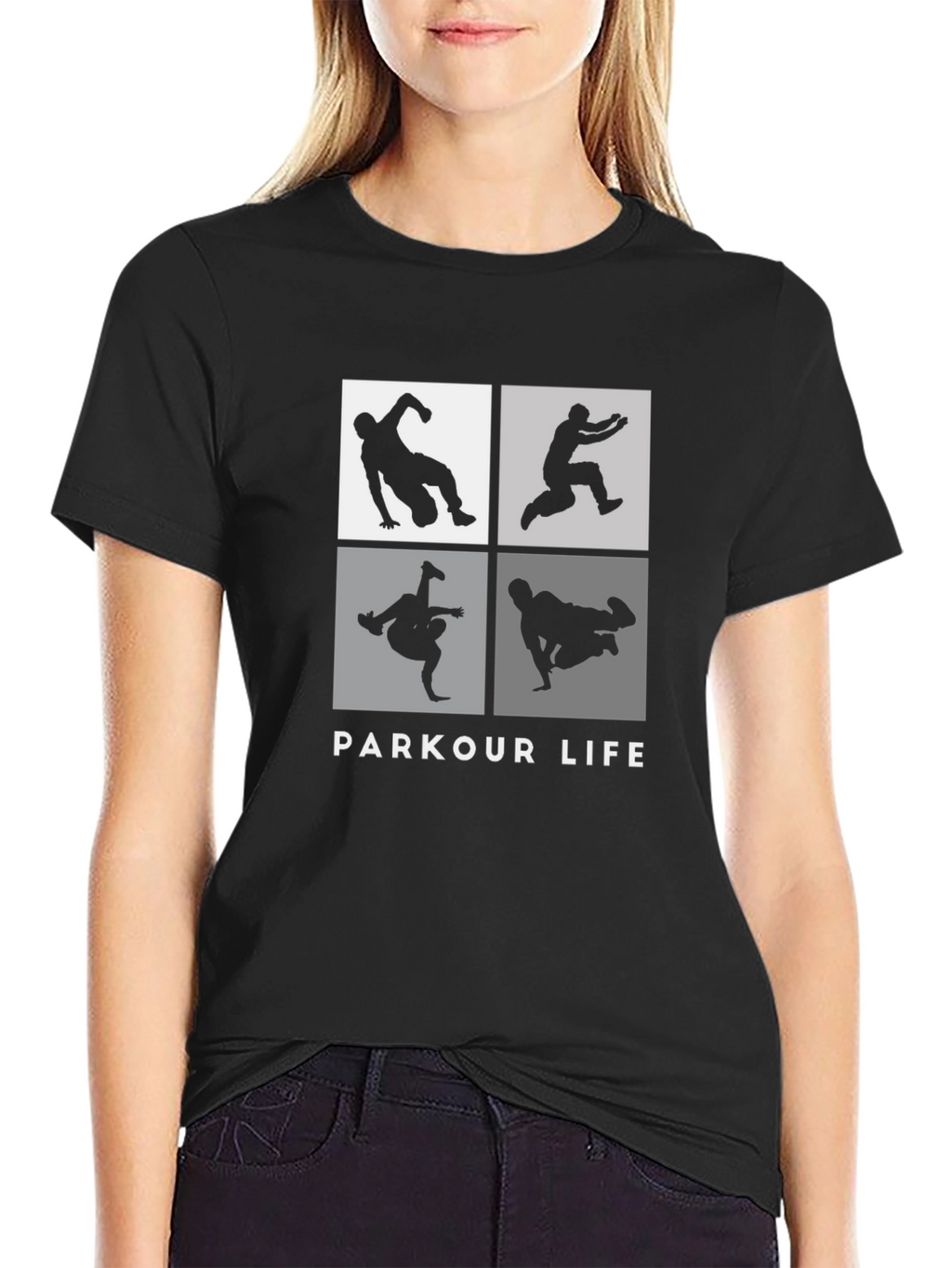 Parkour Life Black Graphic Tee