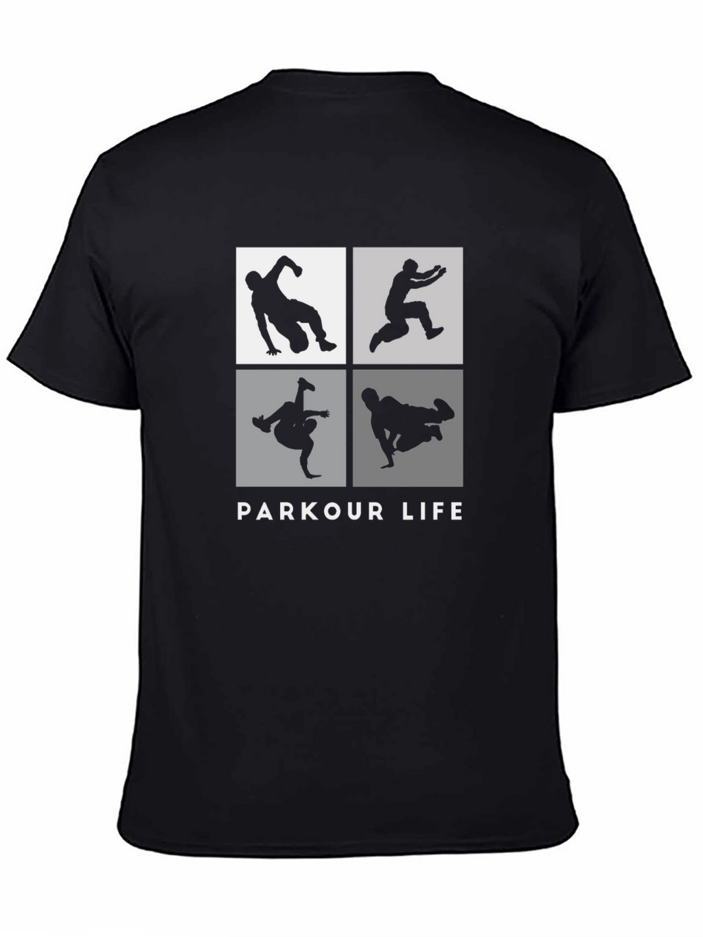 Parkour Life Black Graphic Tee