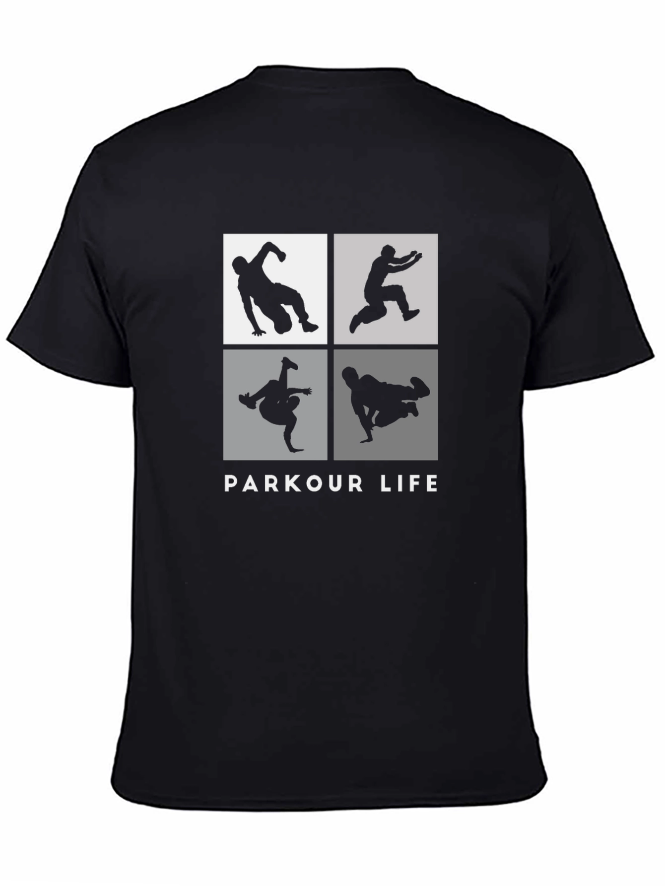 Parkour Life Black Graphic Tee