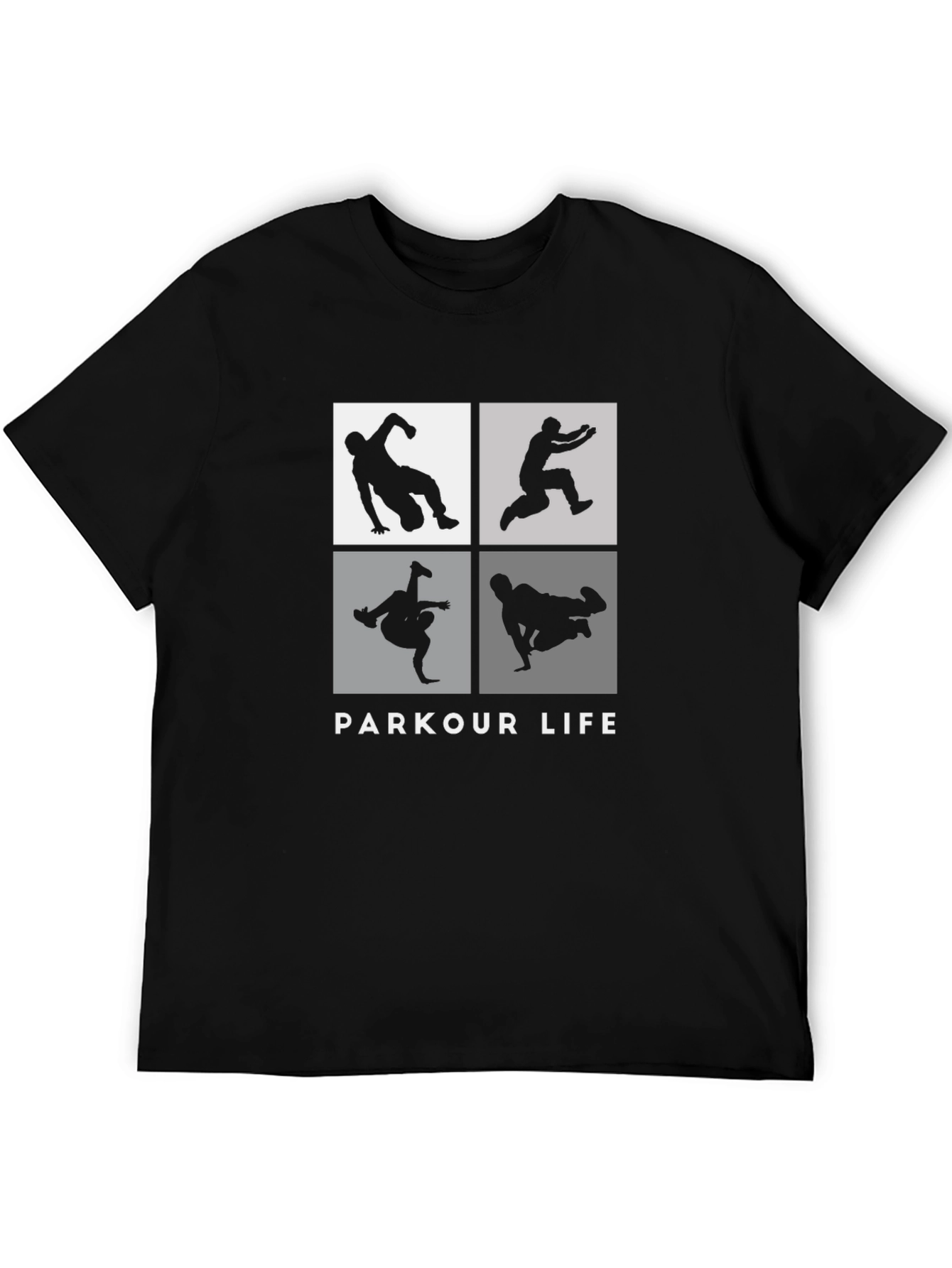 Parkour Life Black Graphic Tee