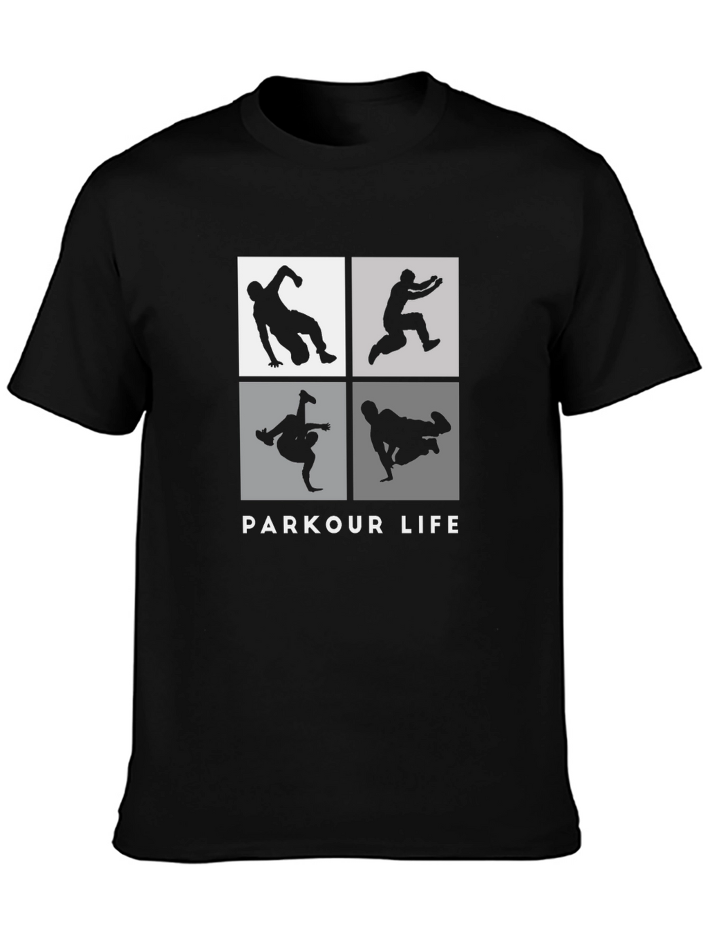 Parkour Life Black Graphic Tee