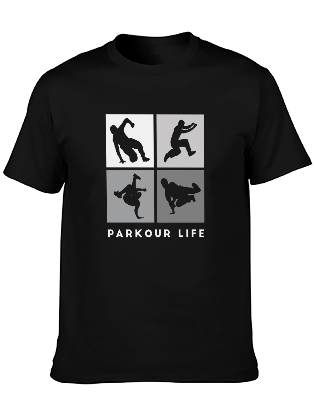 Parkour Life Black Graphic Tee