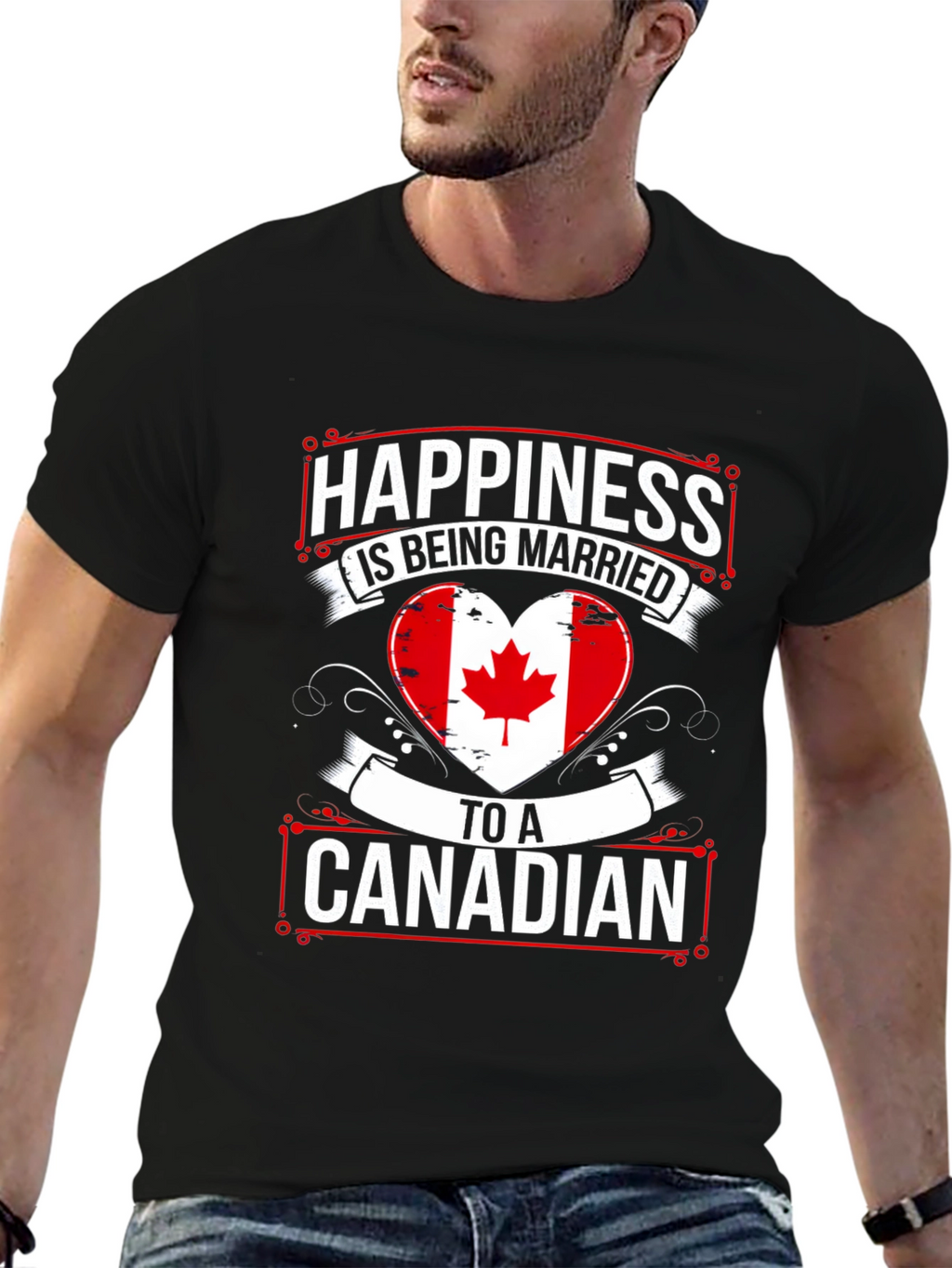 Happiness Is Being Married To A Canadian T-Shirt