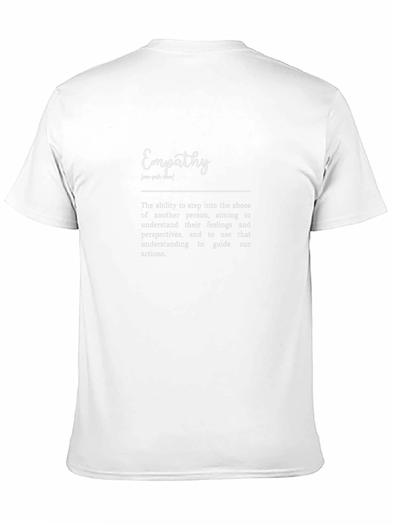 Empathy Definition Black T-Shirt