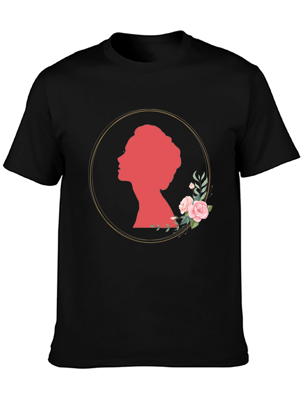 Floral Silhouette Graphic Tee