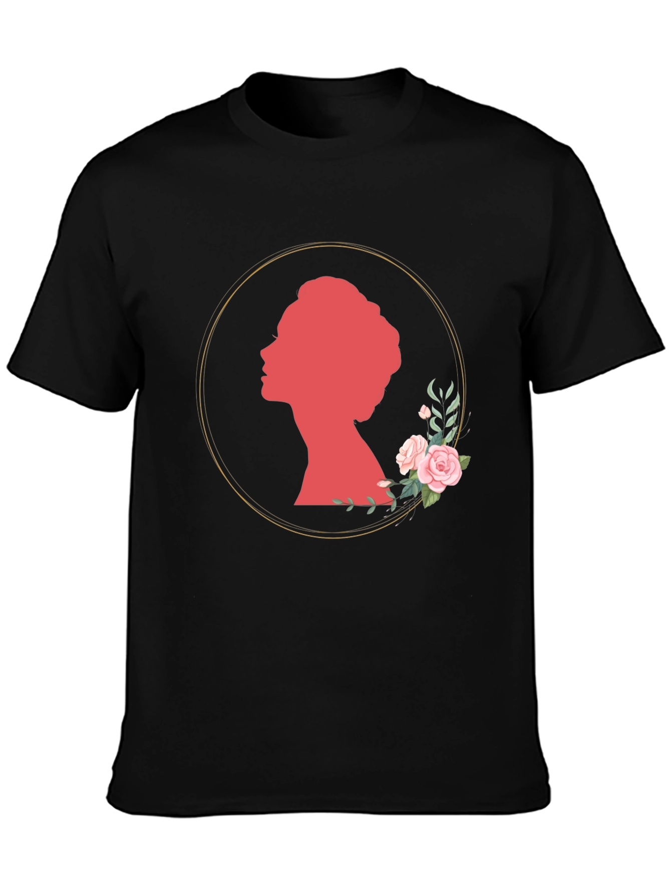 Floral Silhouette Graphic Tee