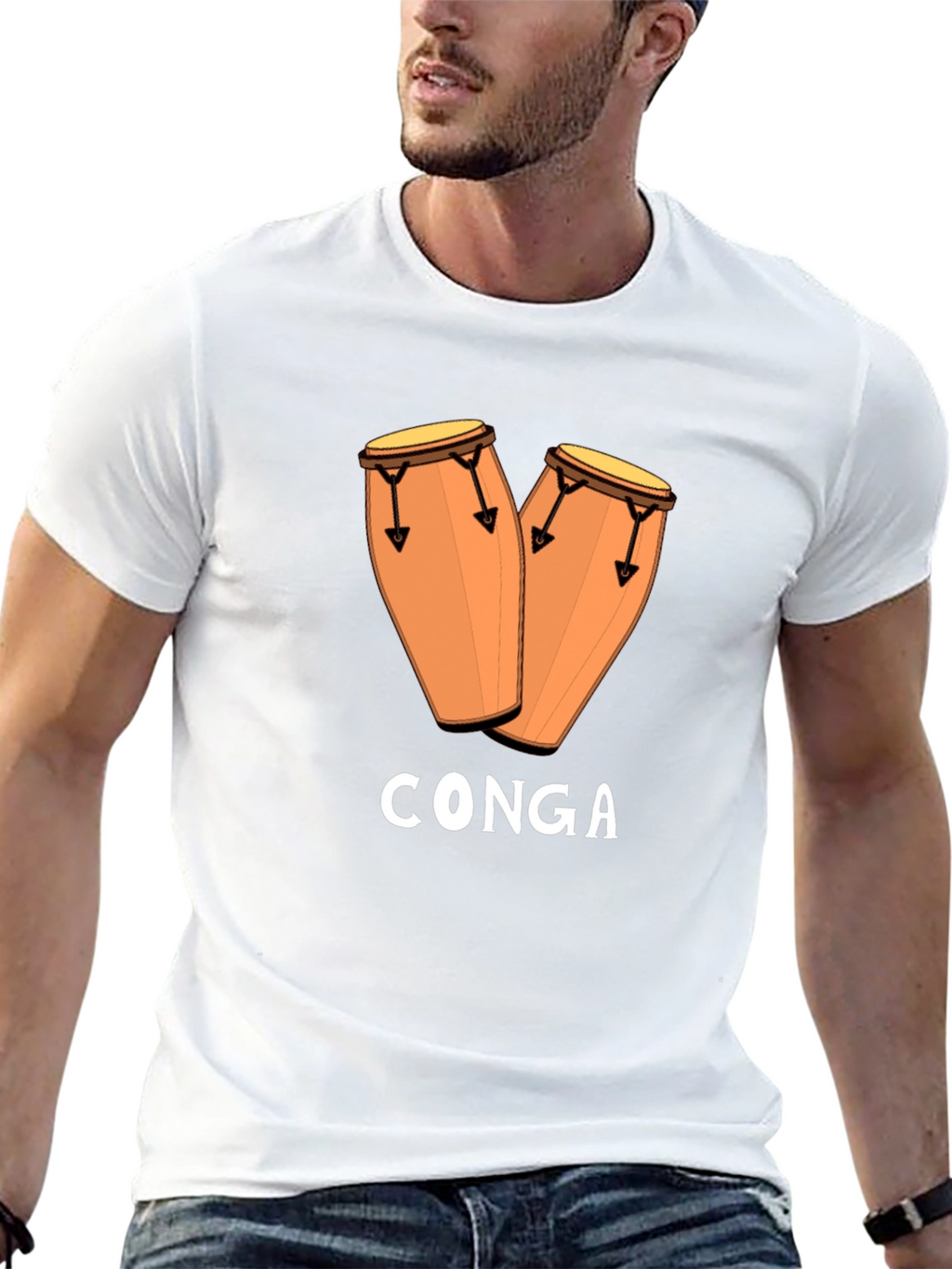 Conga Drum T-Shirt - Music Lover Tee