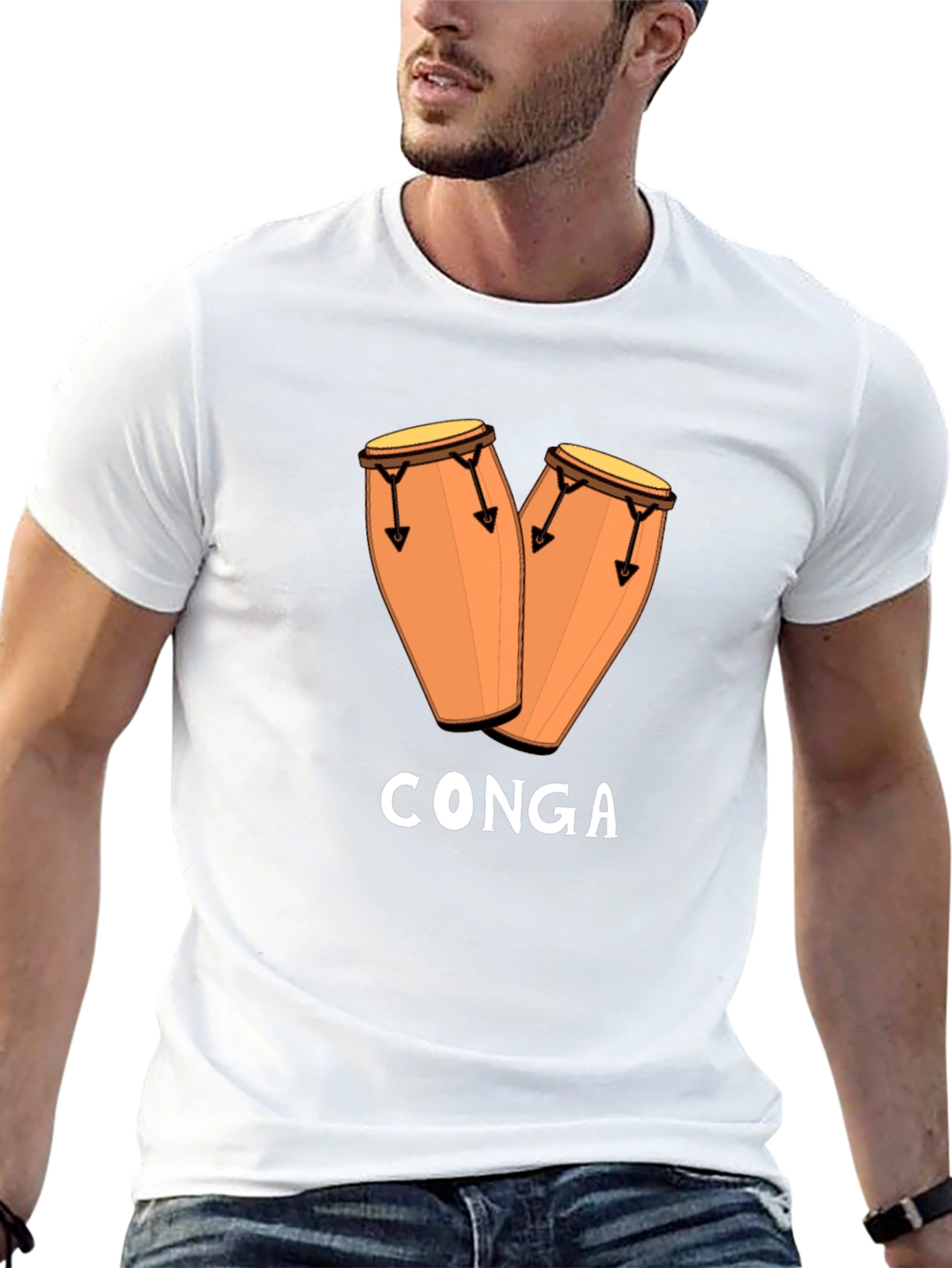 Conga Drum T-Shirt - Music Lover Tee