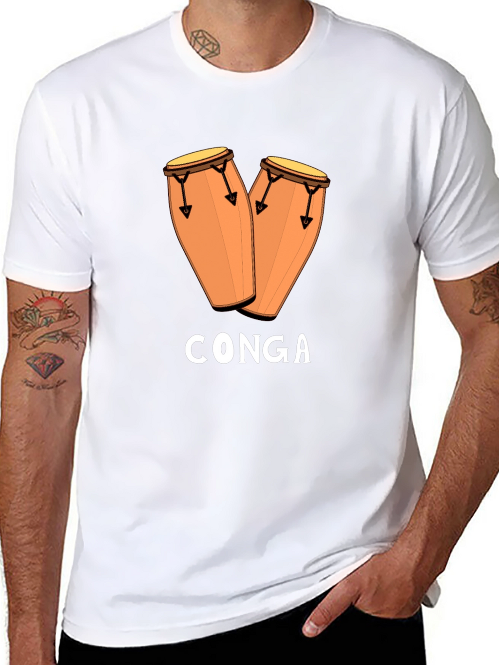 Conga Drum T-Shirt - Music Lover Tee