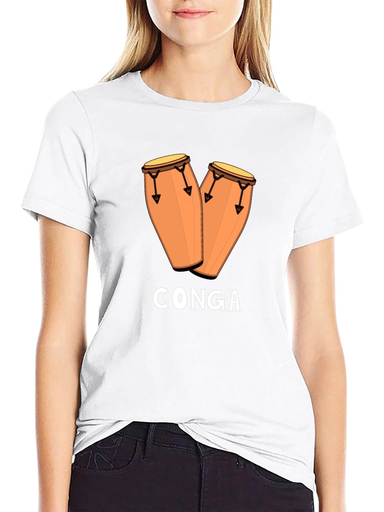 Conga Drum T-Shirt - Music Lover Tee