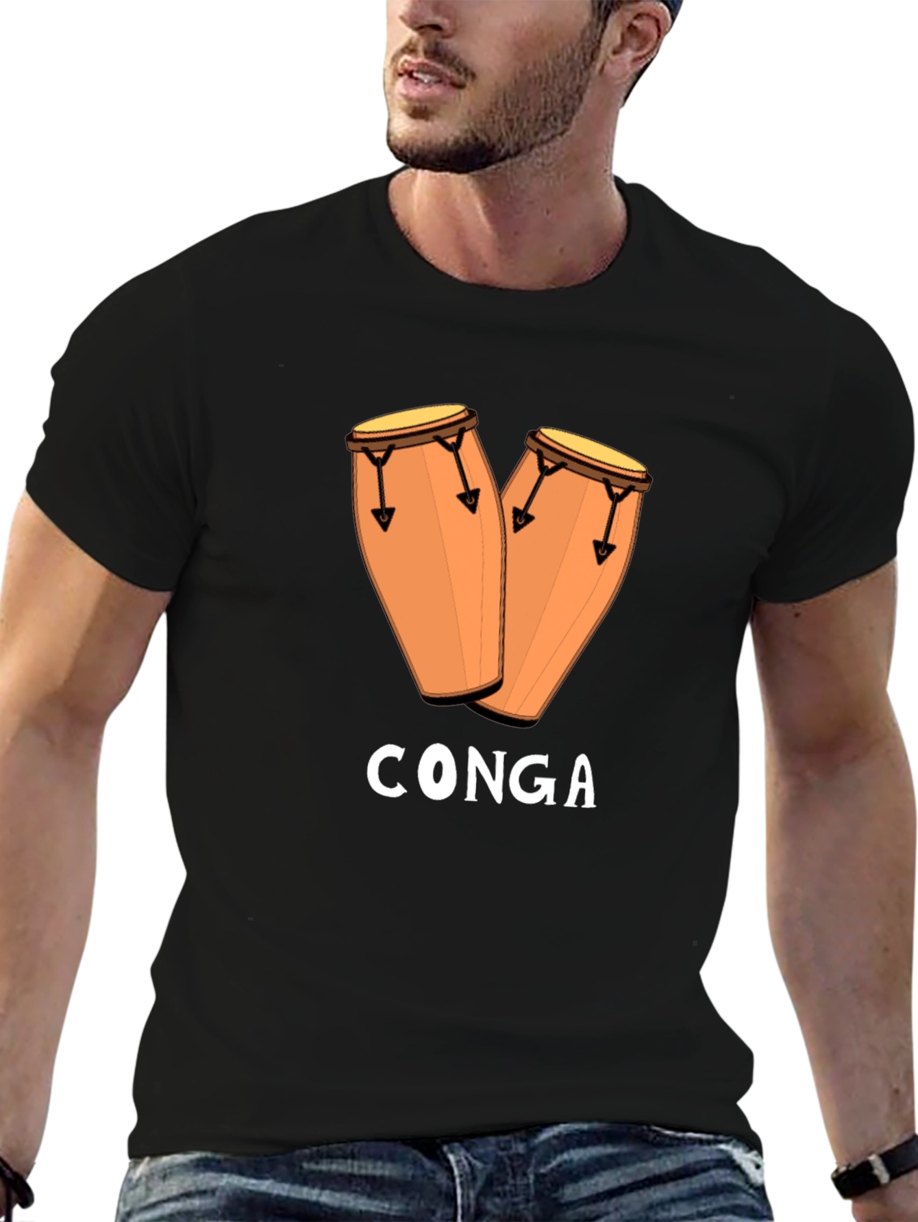 Conga Drum T-Shirt - Music Lover Tee