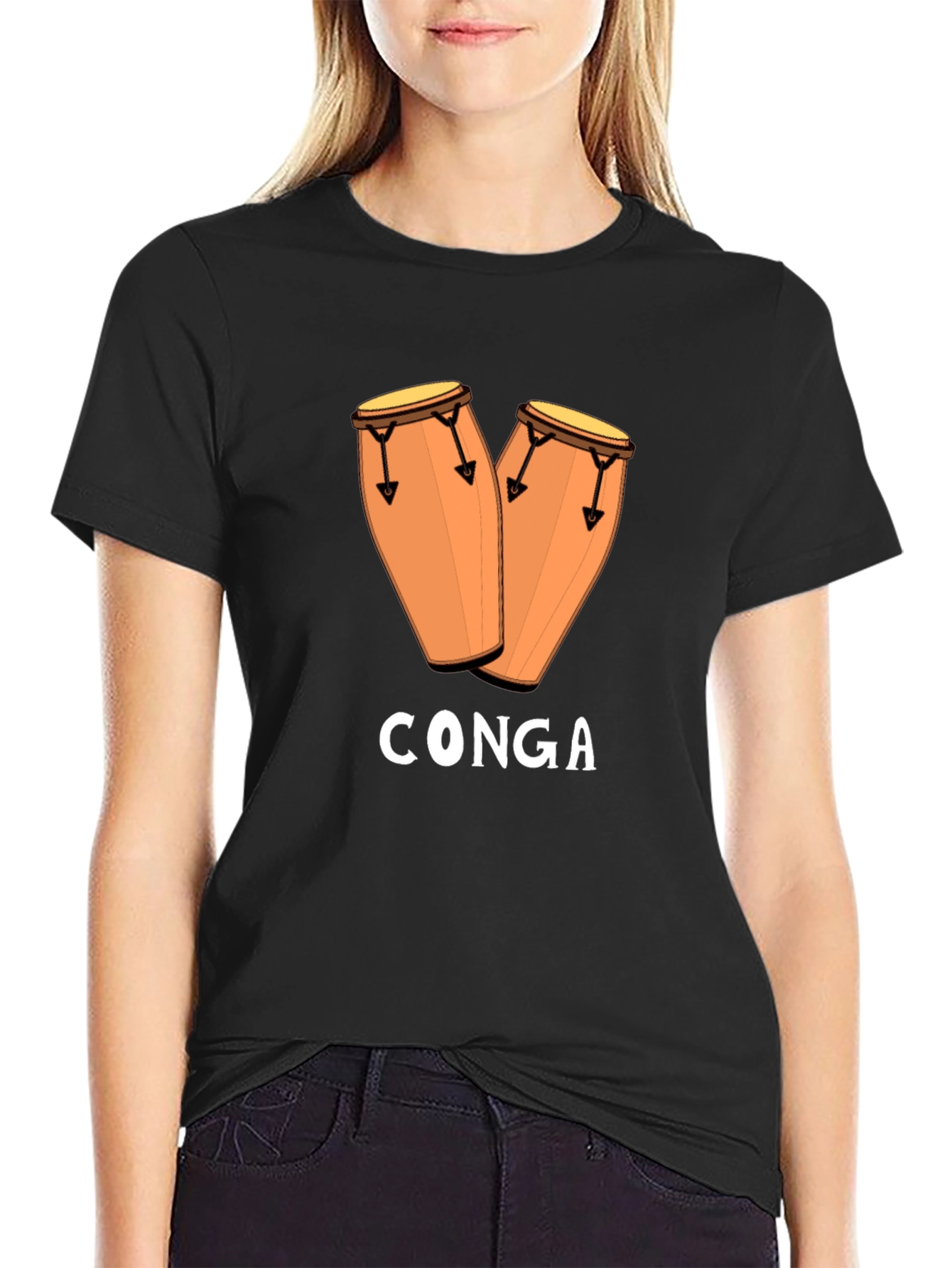 Conga Drum T-Shirt - Music Lover Tee