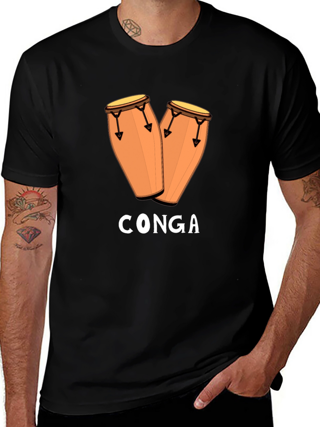 Conga Drum T-Shirt - Music Lover Tee