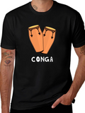 Conga Drum T-Shirt - Music Lover Tee