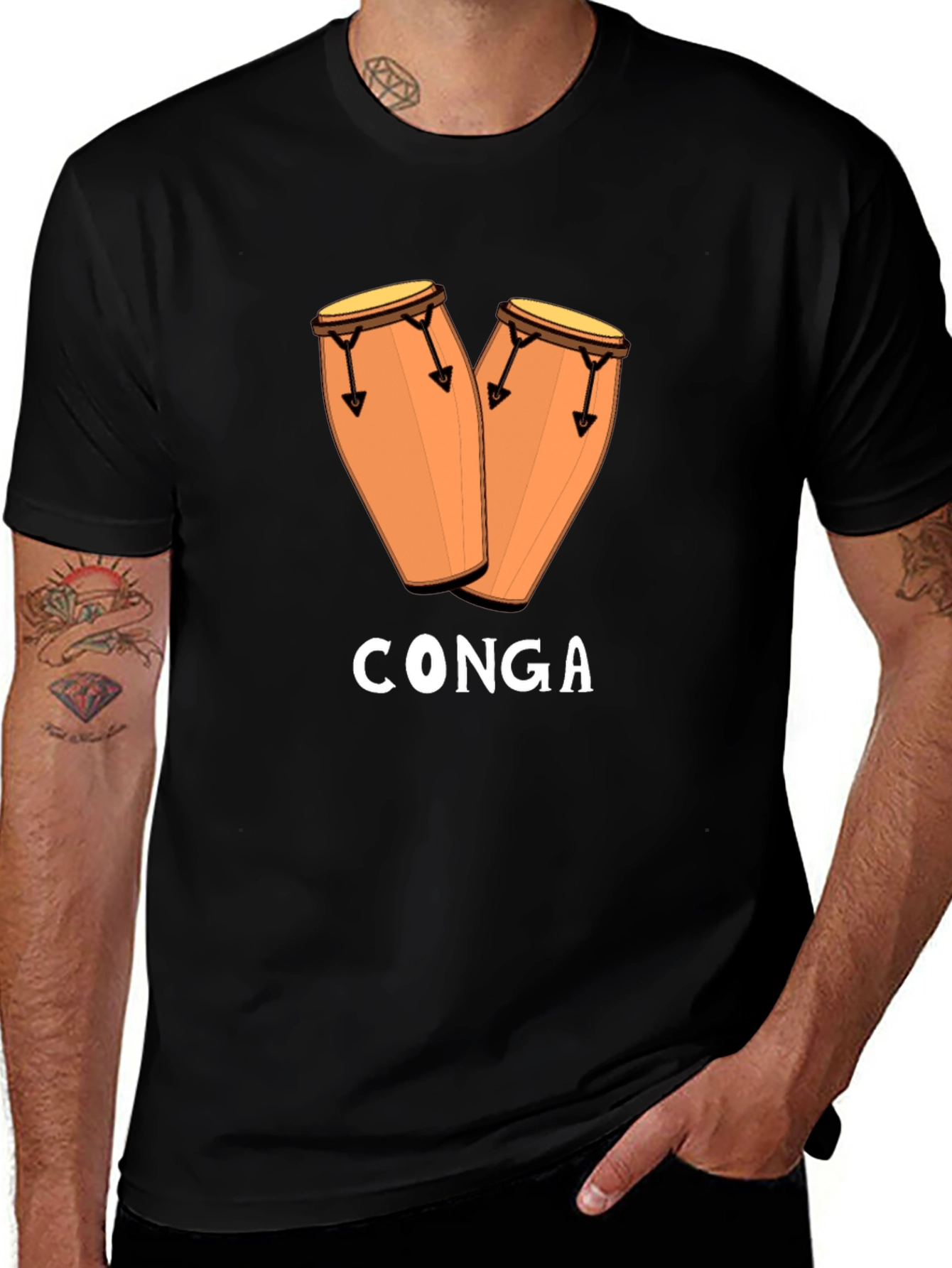 Conga Drum T-Shirt - Music Lover Tee