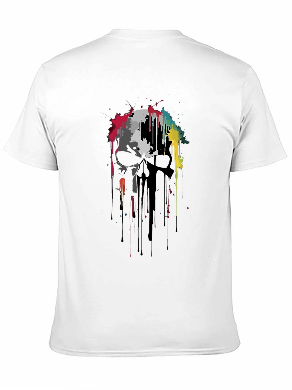 Skull Graphic Print Black T-Shirt