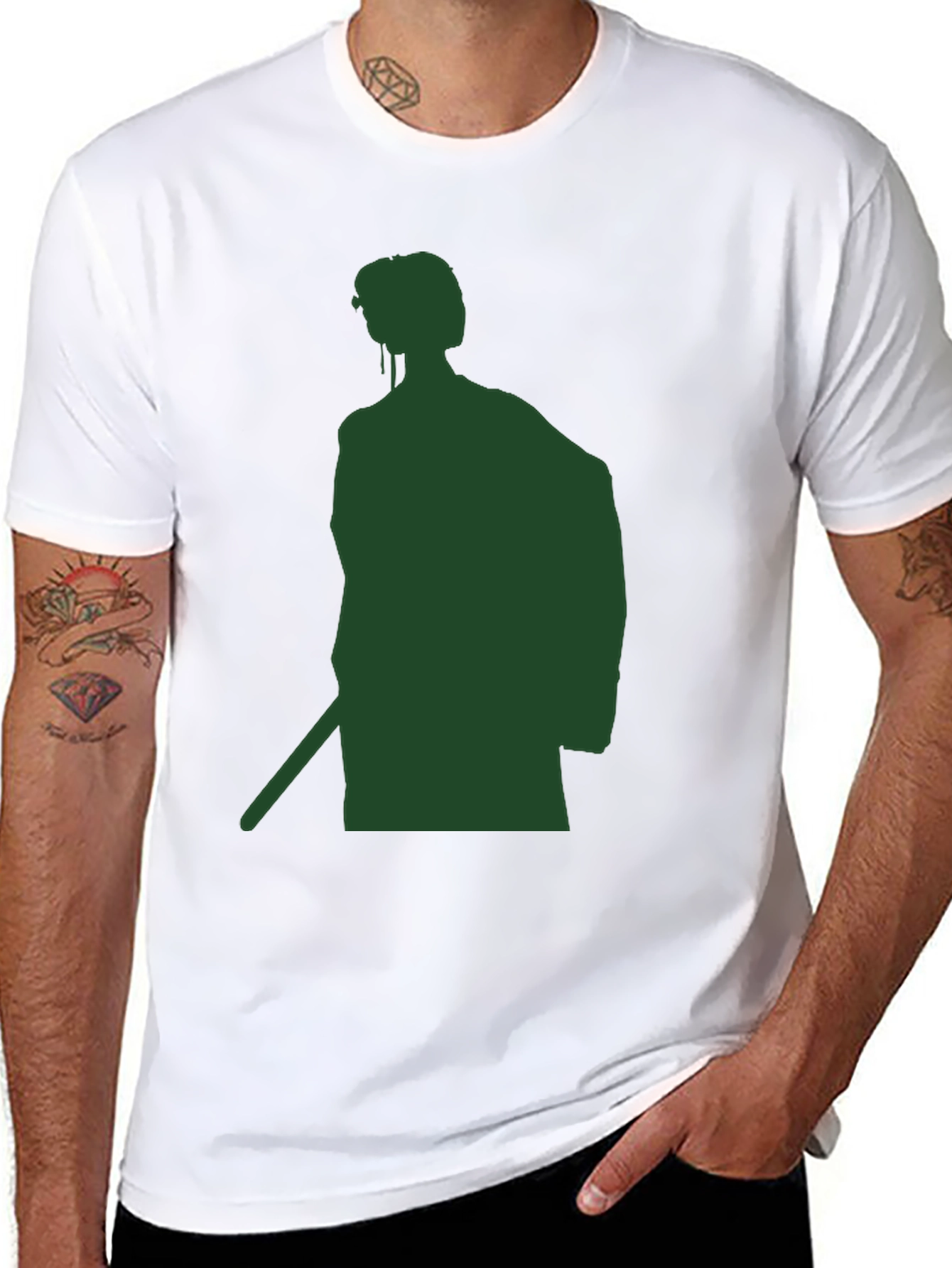 Samurai Silhouette T-Shirt - Modern Warrior Style