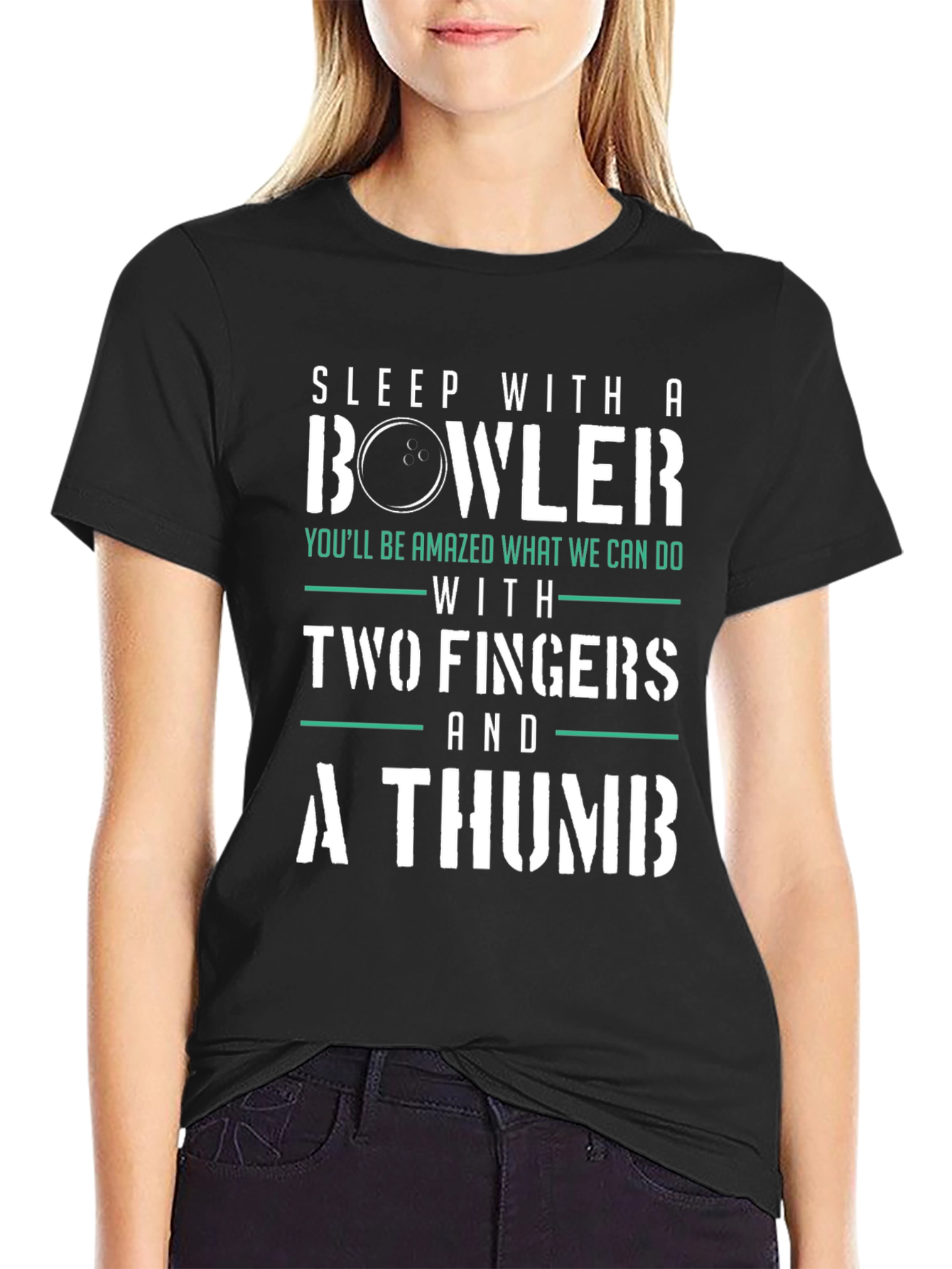 Sleep With a Bowler Funny T-Shirt