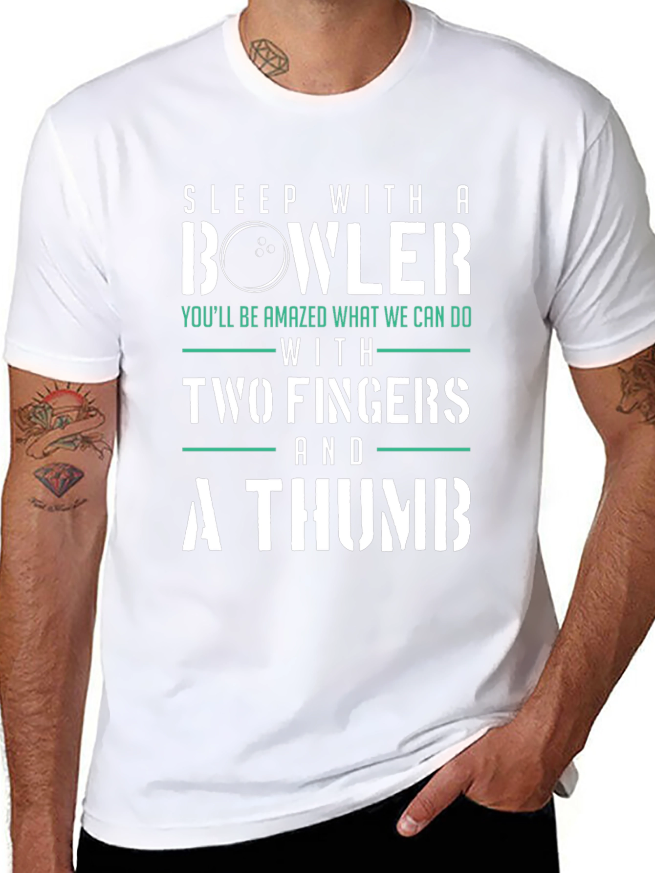 Sleep With a Bowler Funny T-Shirt
