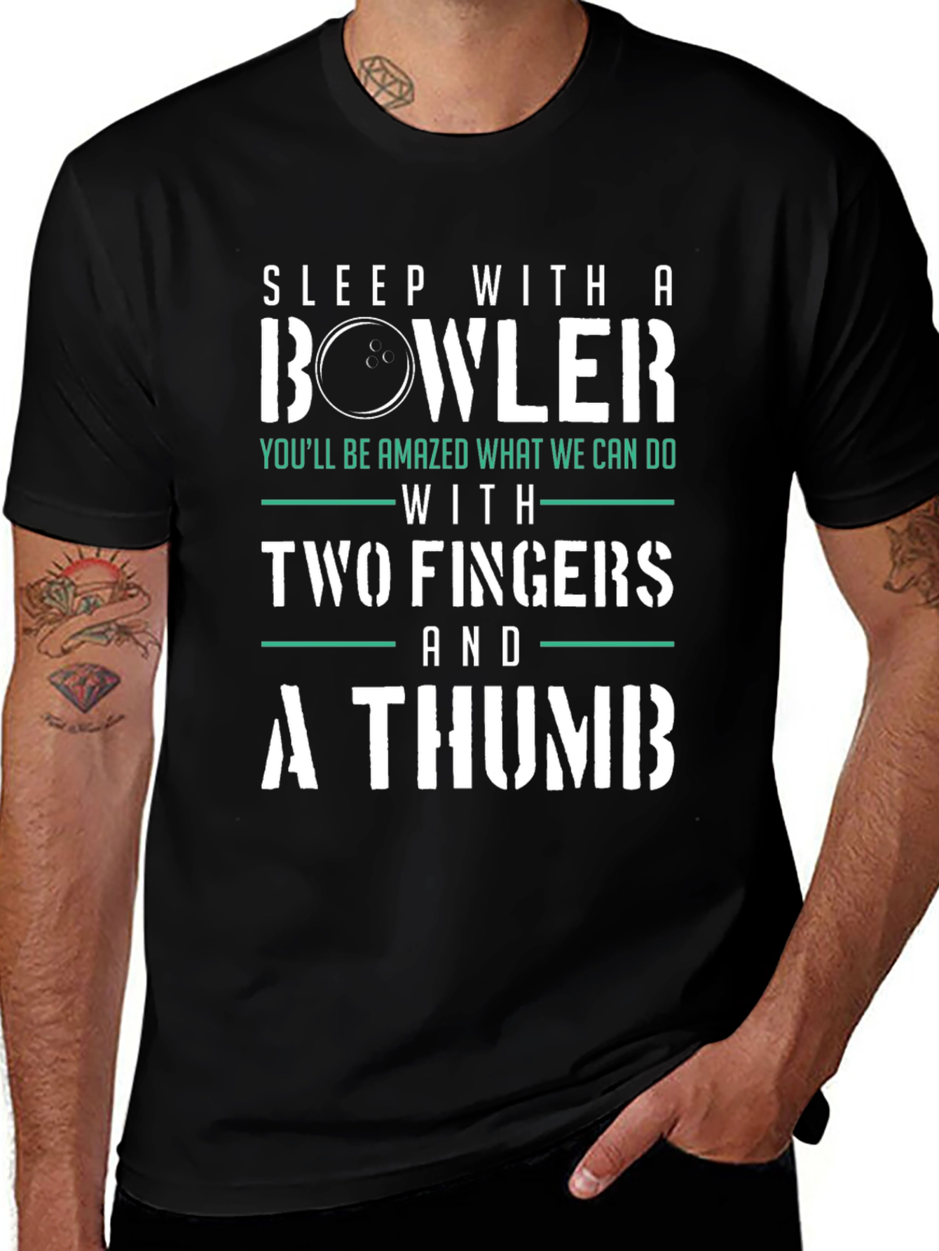 Sleep With a Bowler Funny T-Shirt