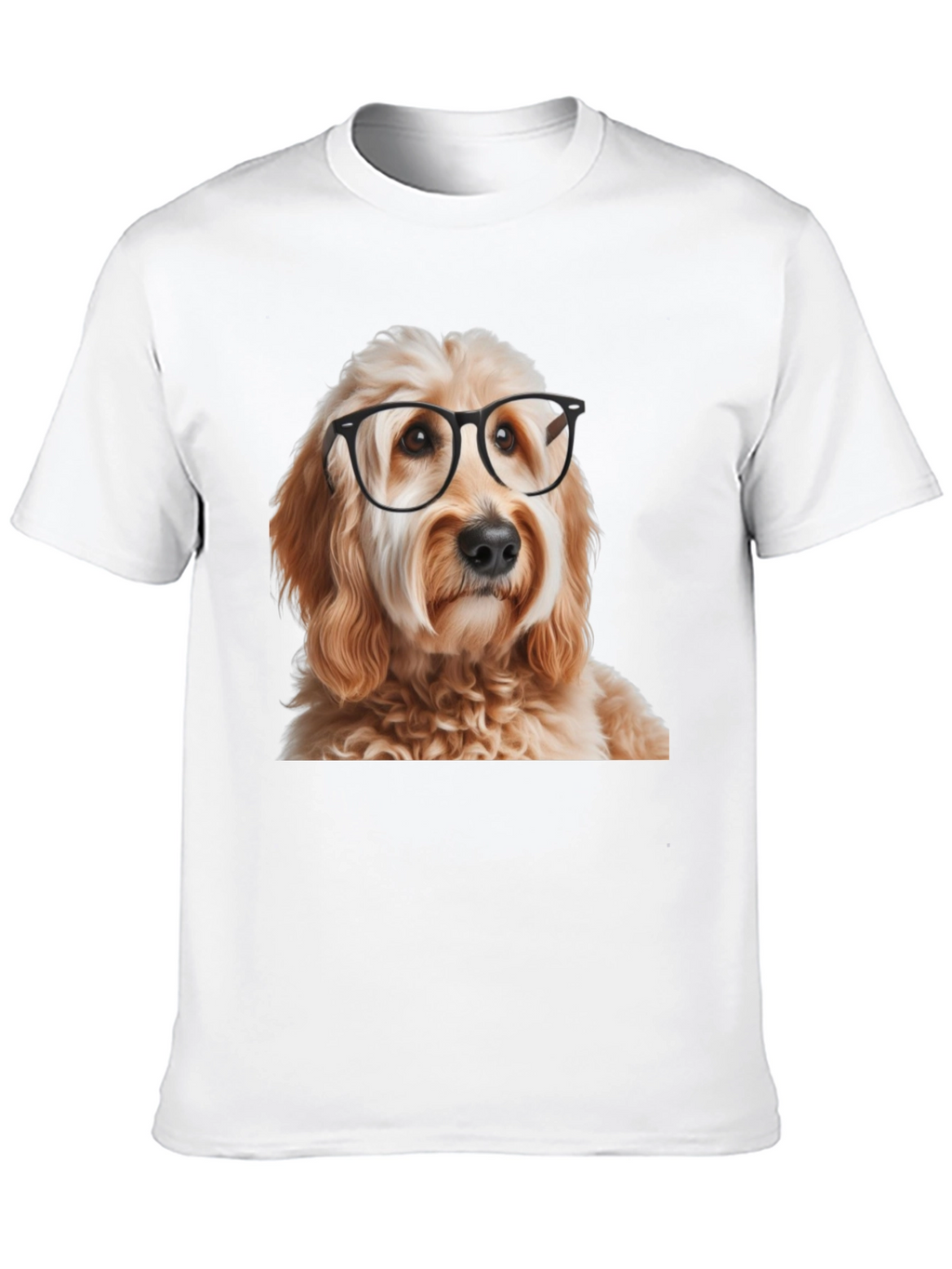 Dog with Glasses Graphic T-Shirt