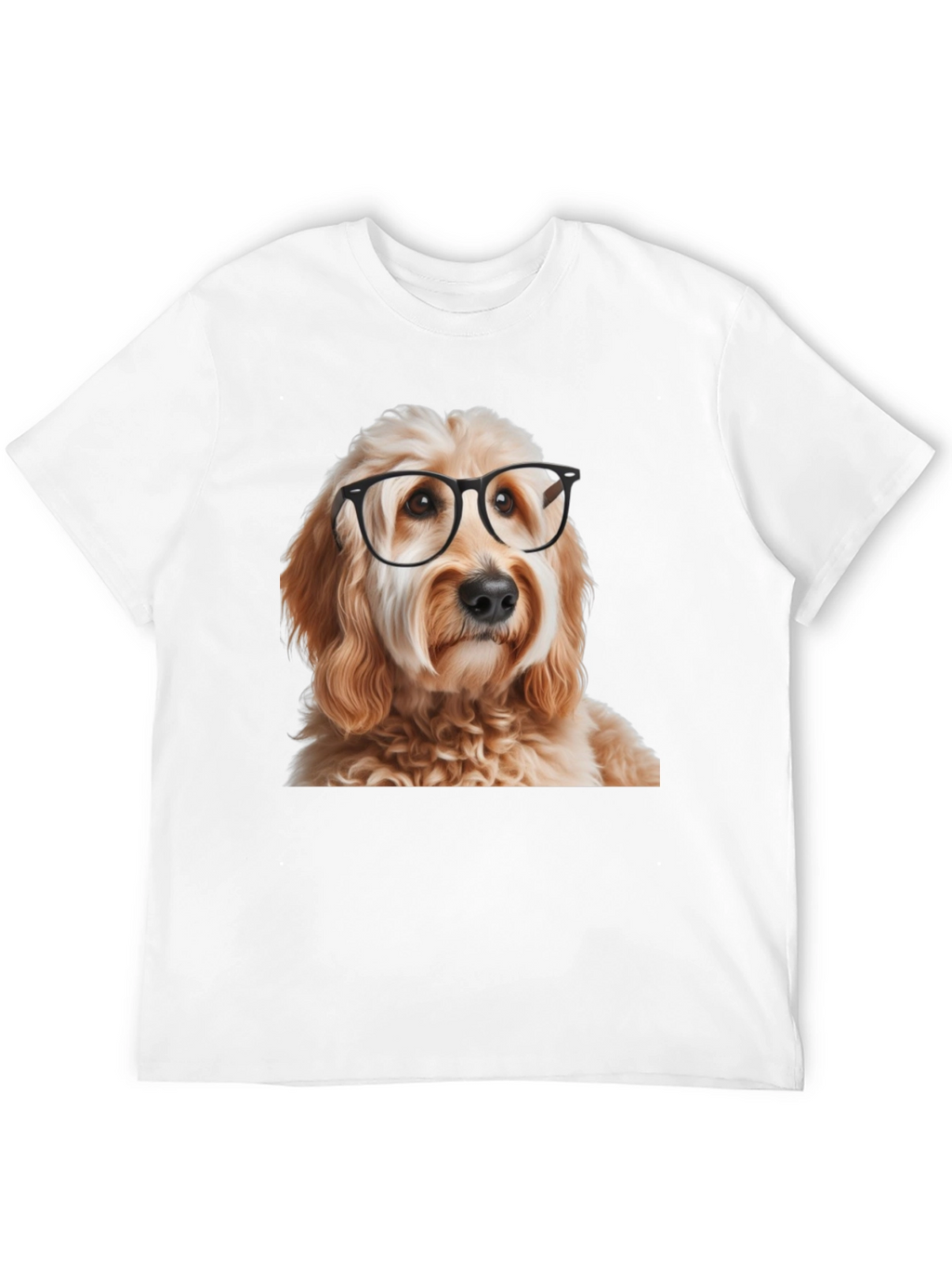 Dog with Glasses Graphic T-Shirt
