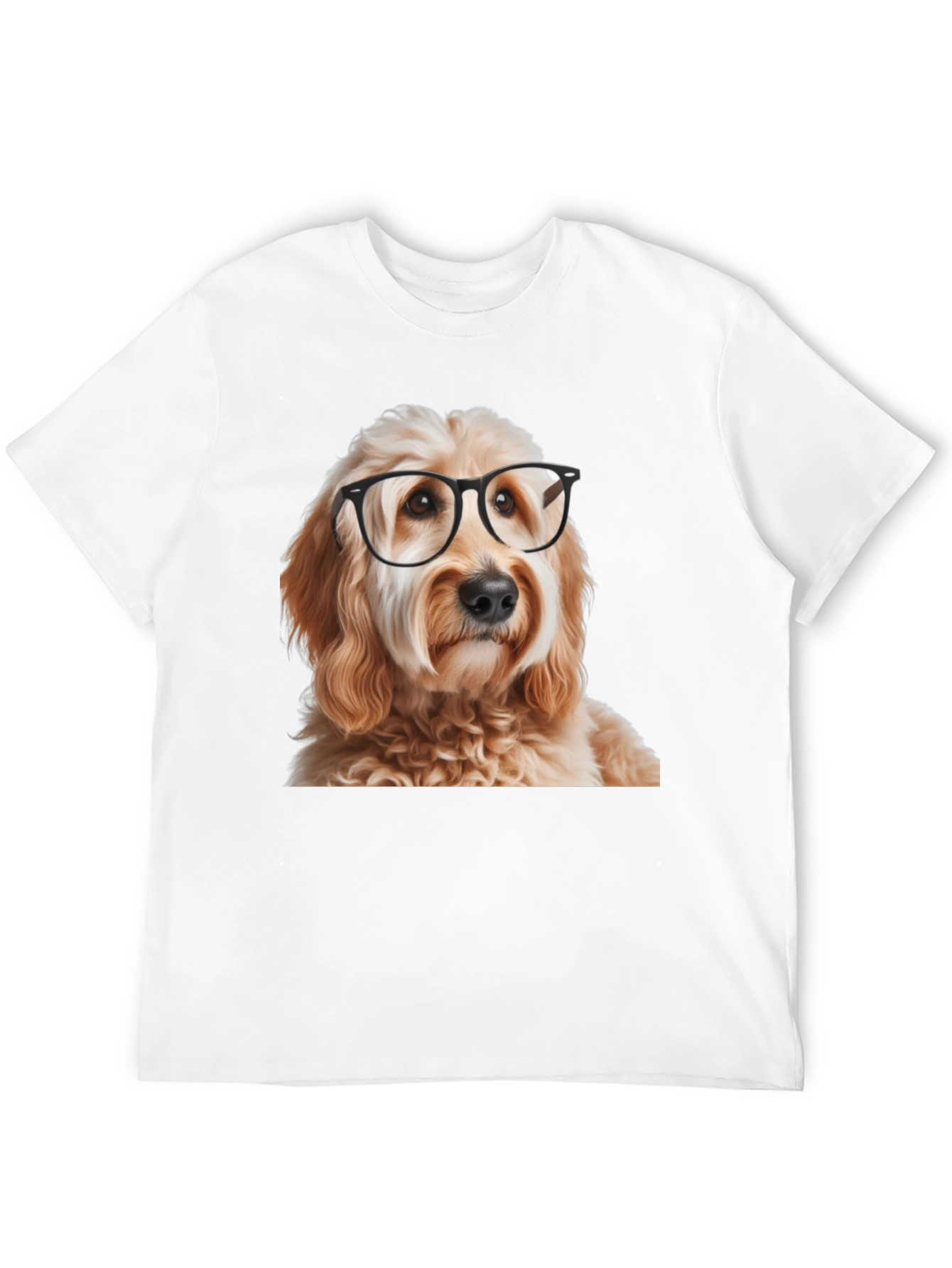 Dog with Glasses Graphic T-Shirt