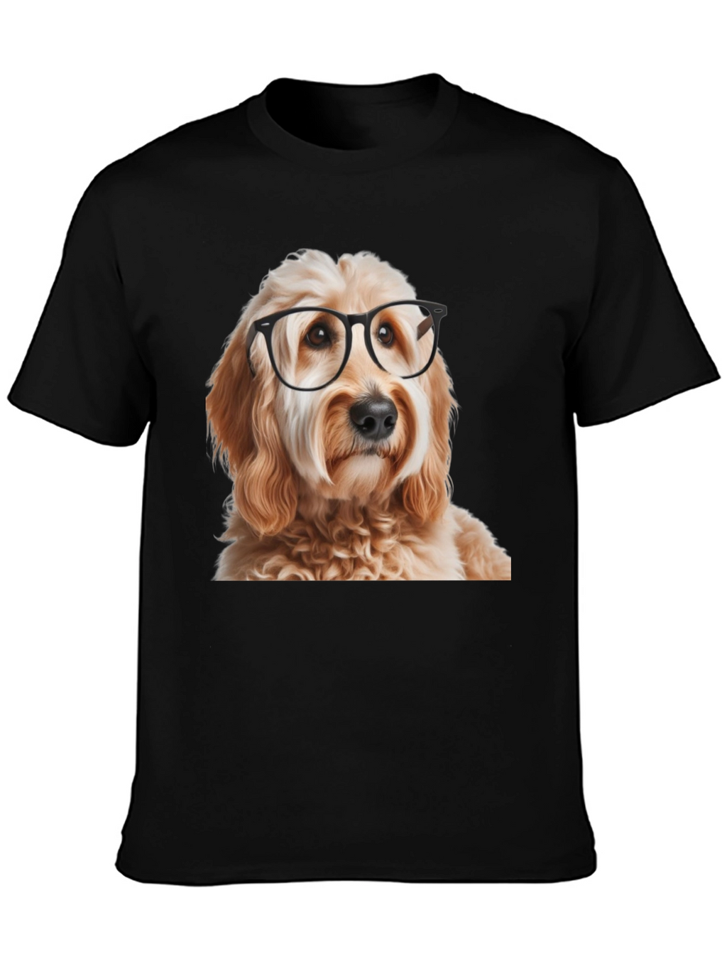 Dog with Glasses Graphic T-Shirt