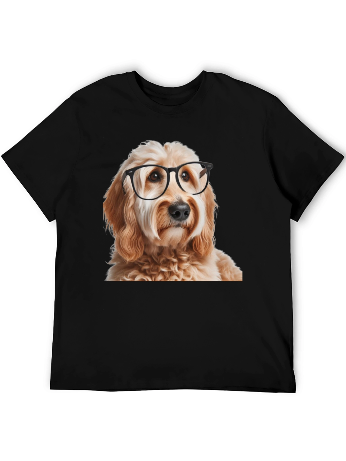 Dog with Glasses Graphic T-Shirt
