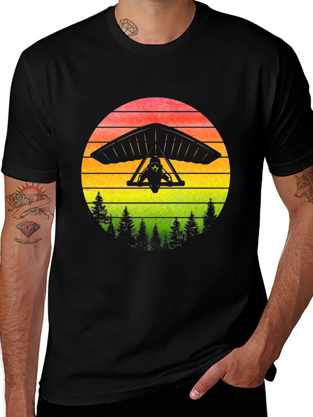 Hang Gliding Sunset T-Shirt