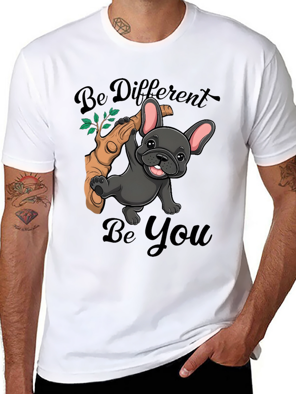 Be Different Be You Bulldog T-Shirt