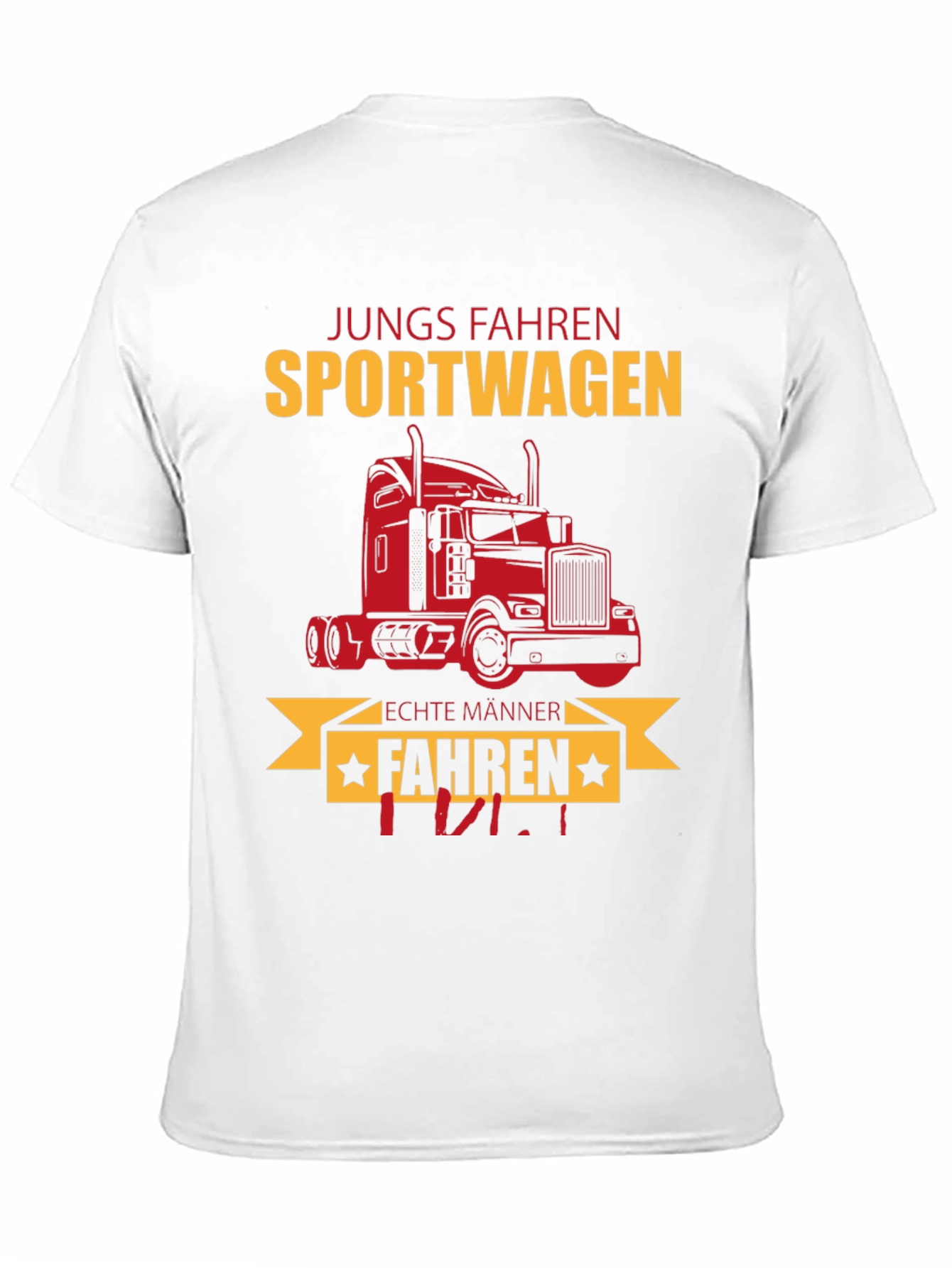 Trucker T-Shirt - Jungs Fahren Sportwagen Funny Tee