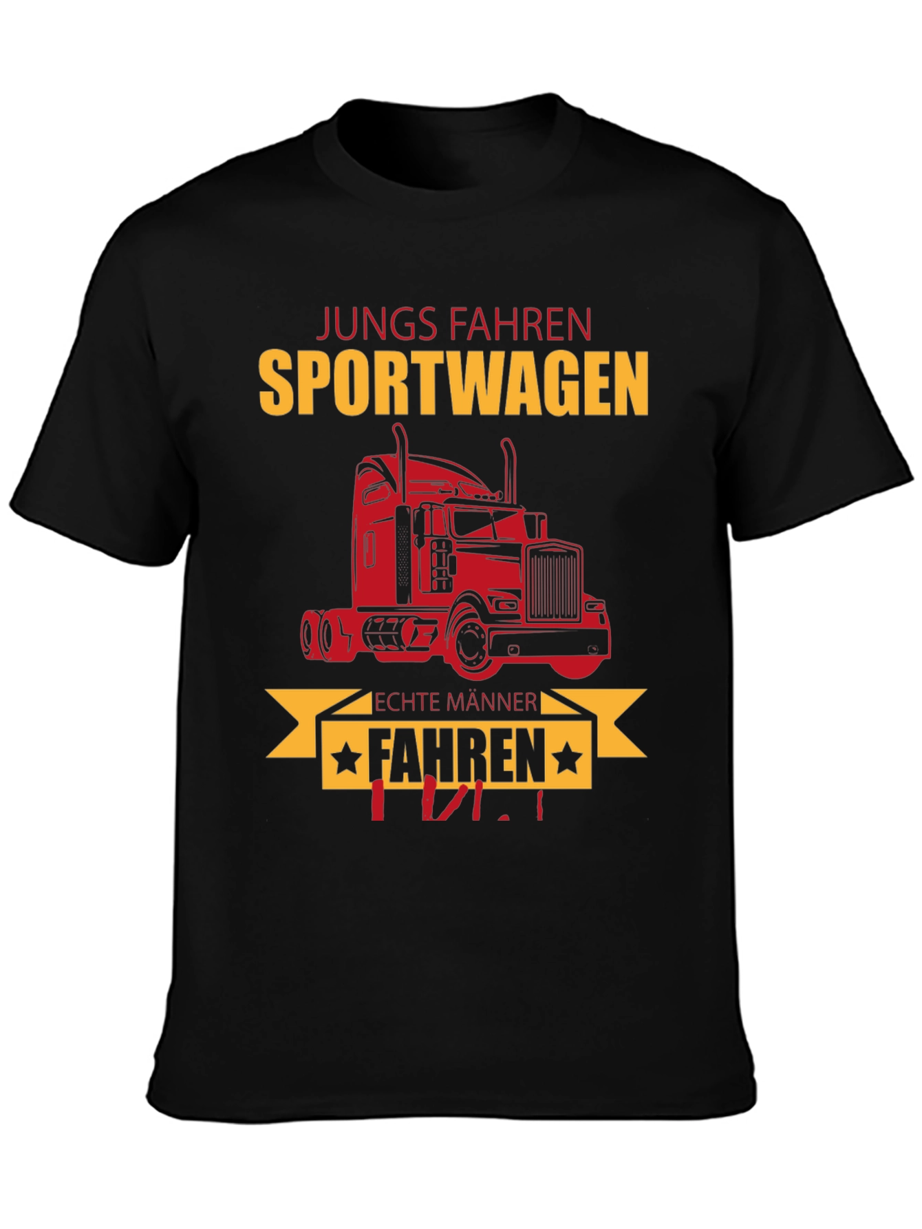 Trucker T-Shirt - Jungs Fahren Sportwagen Funny Tee