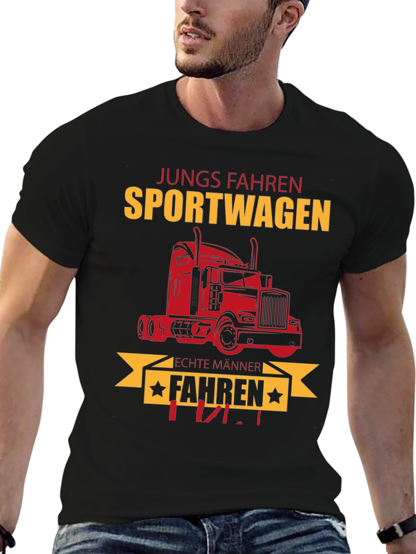 Trucker T-Shirt - Jungs Fahren Sportwagen Funny Tee