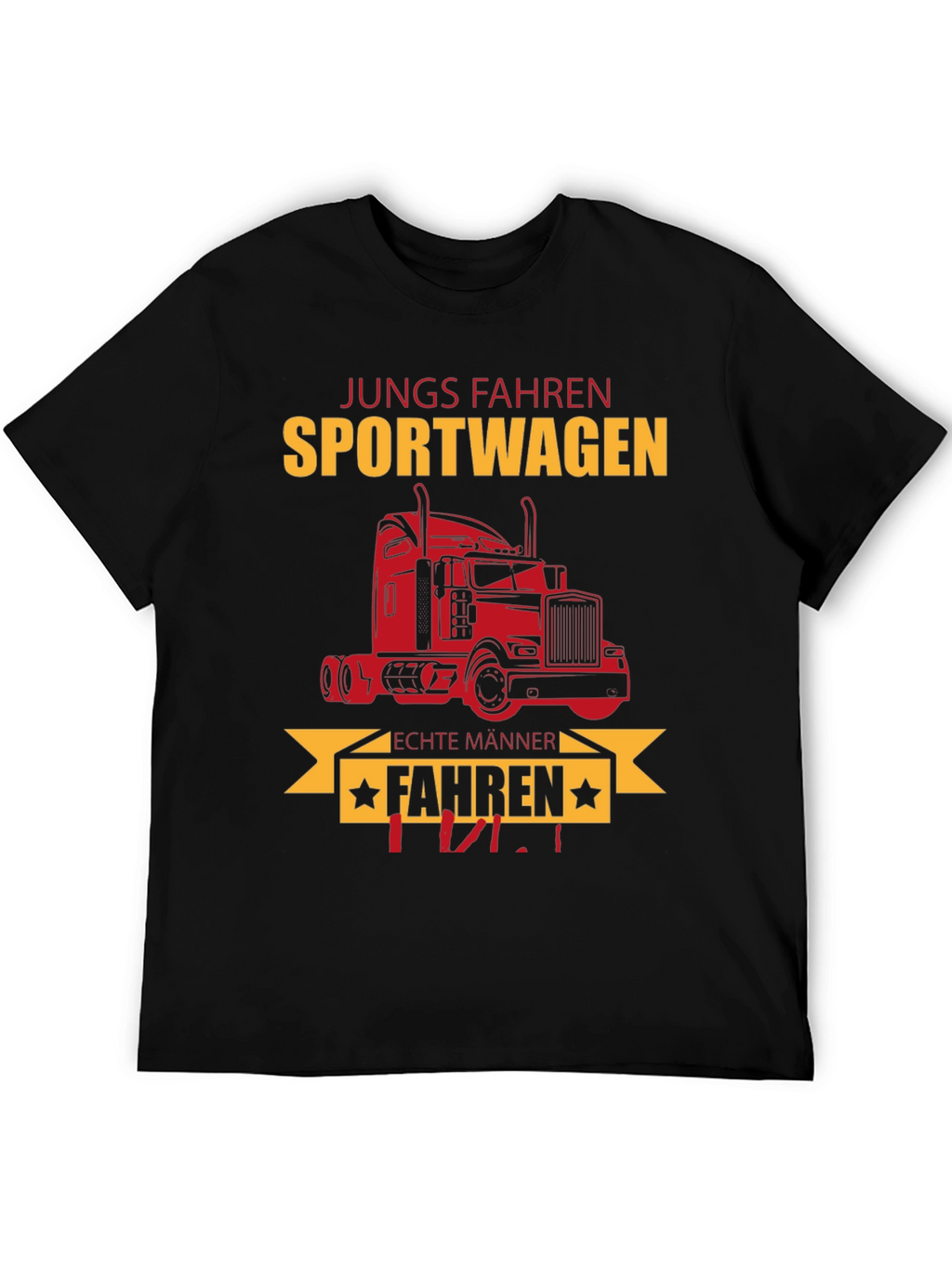 Trucker T-Shirt - Jungs Fahren Sportwagen Funny Tee