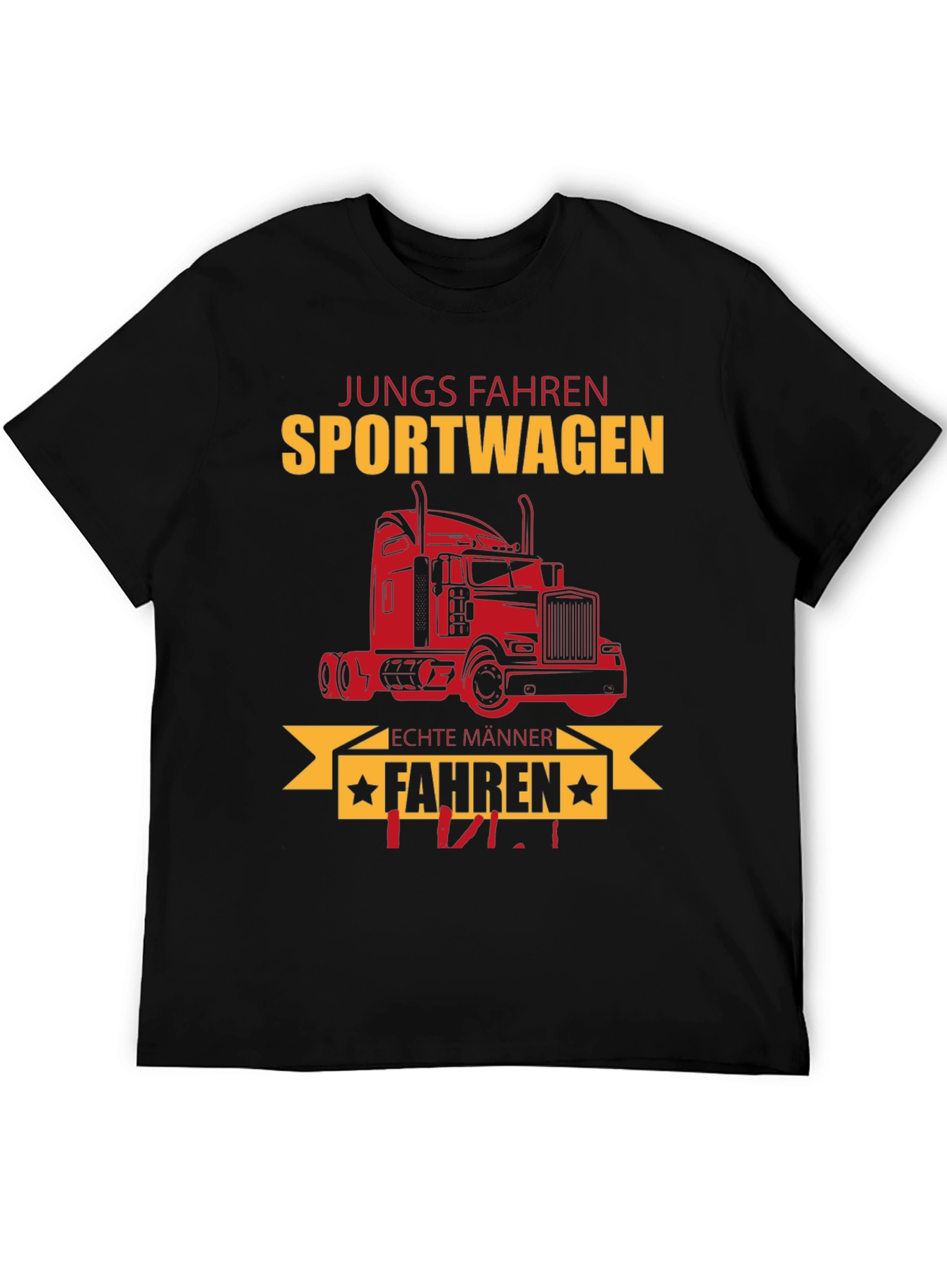 Trucker T-Shirt - Jungs Fahren Sportwagen Funny Tee