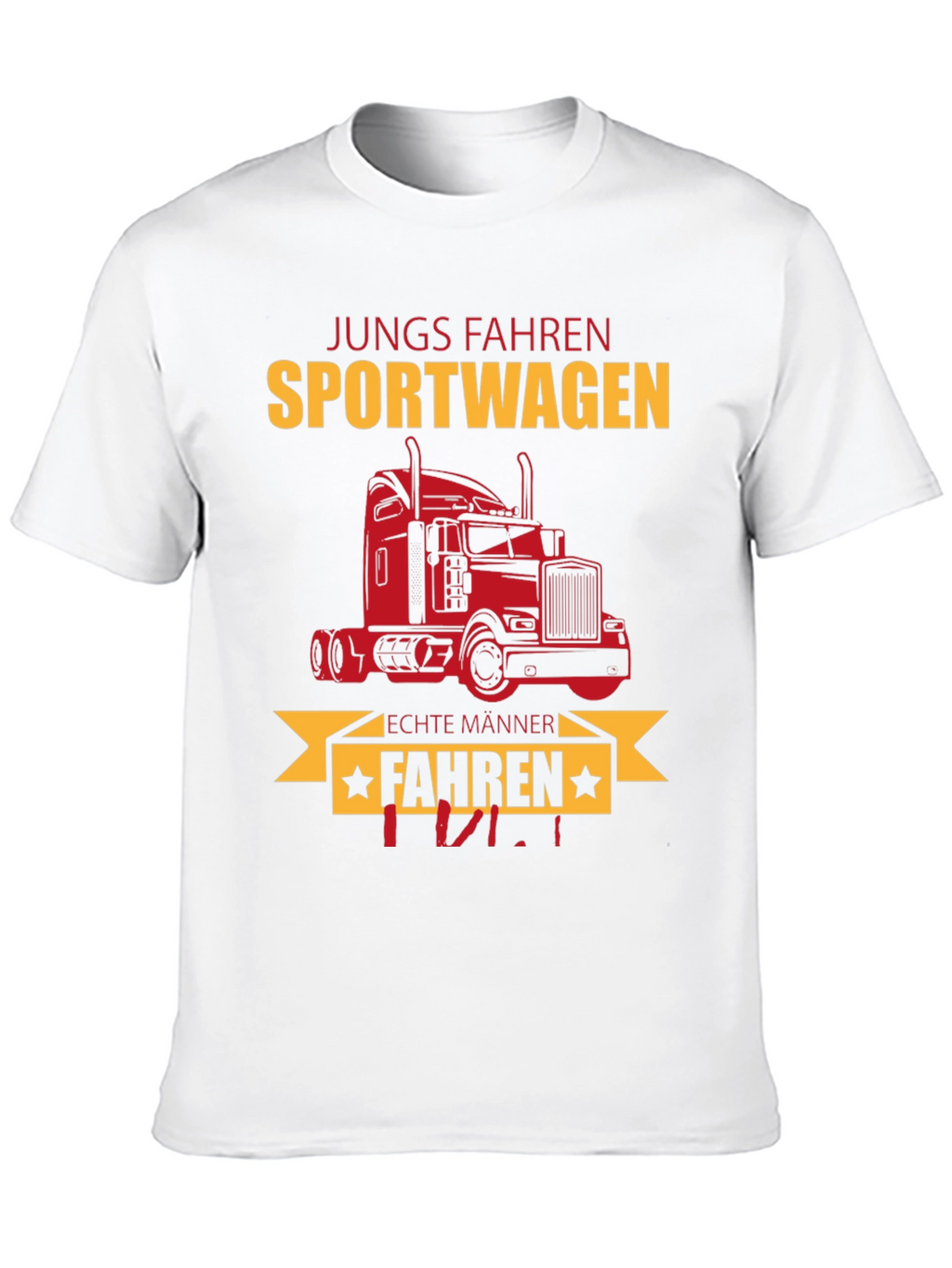 Trucker T-Shirt - Jungs Fahren Sportwagen Funny Tee