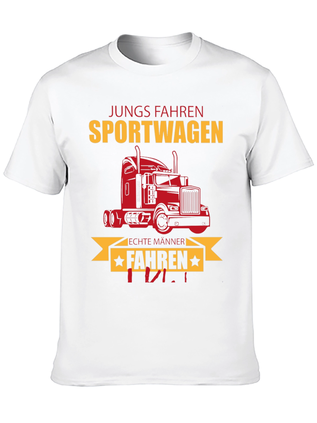Trucker T-Shirt - Jungs Fahren Sportwagen Funny Tee