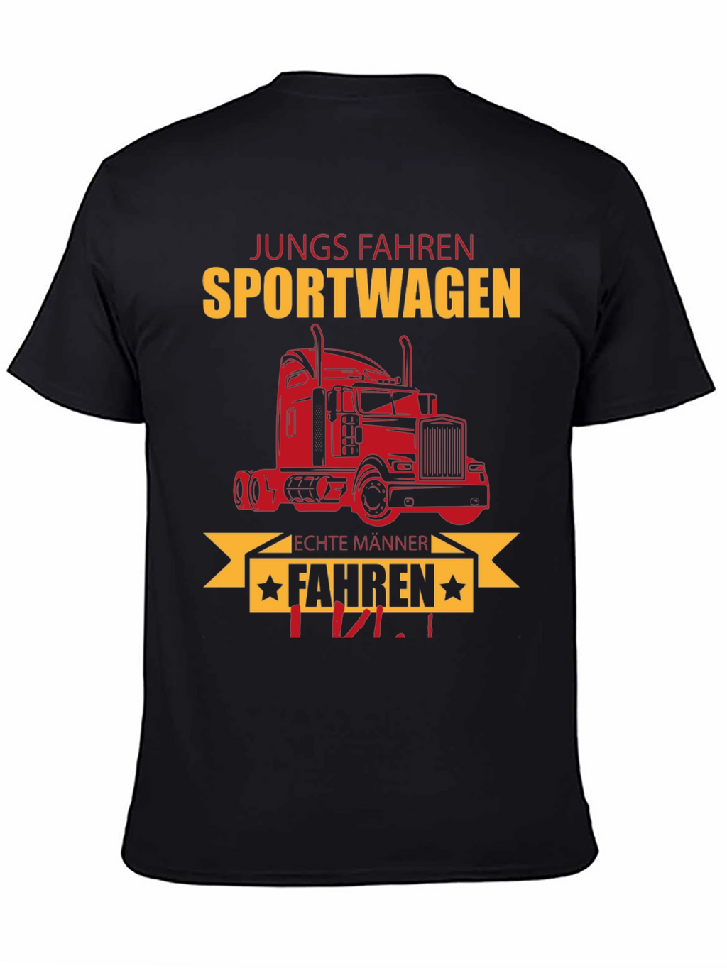 Trucker T-Shirt - Jungs Fahren Sportwagen Funny Tee