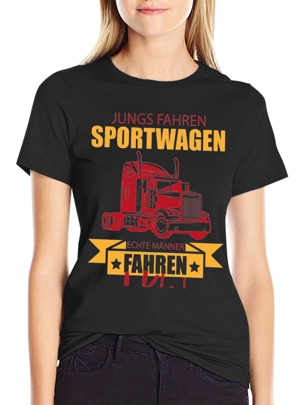 Trucker T-Shirt - Jungs Fahren Sportwagen Funny Tee