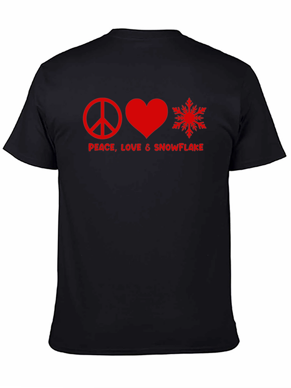 Peace Love & Snowflake Graphic Tee