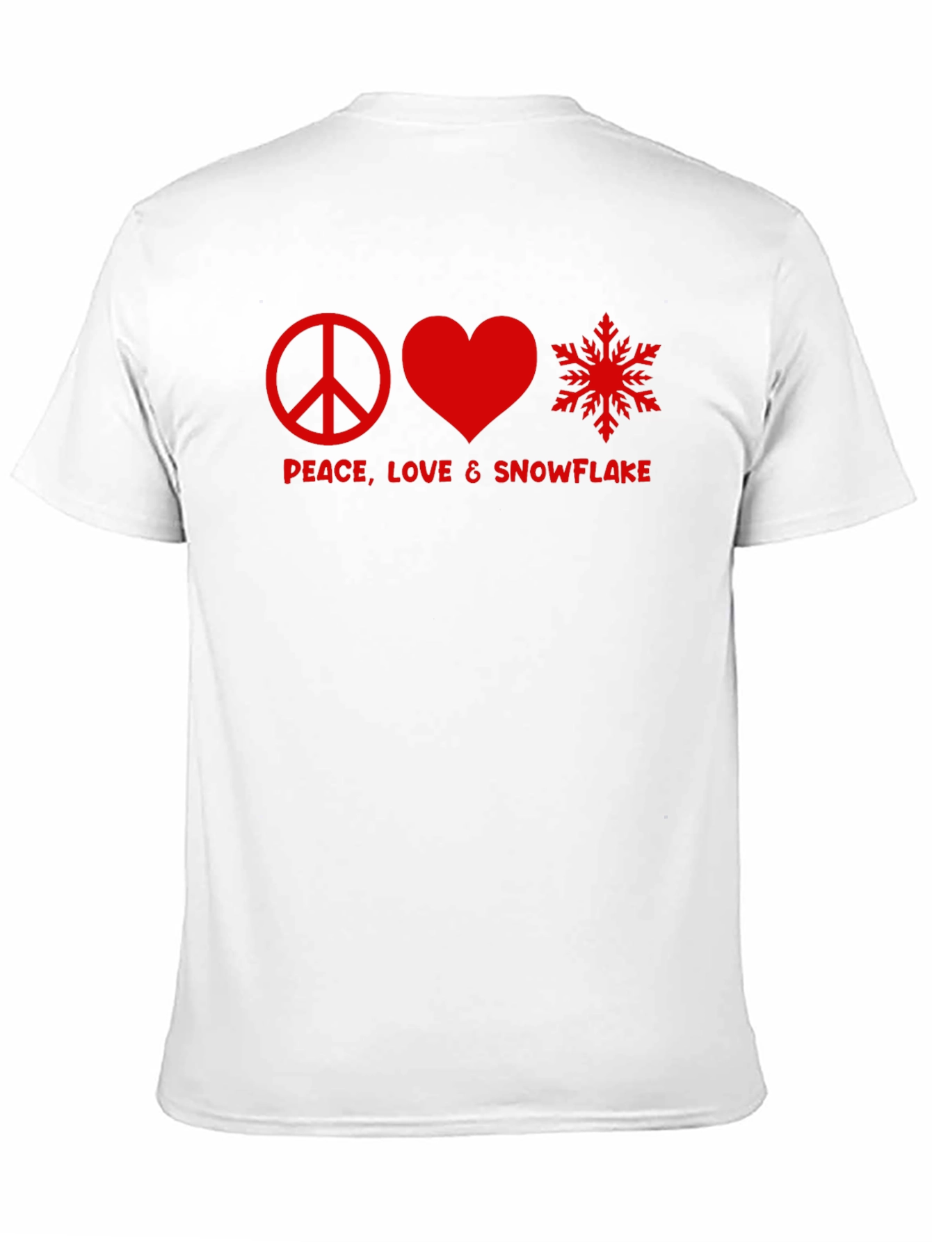 Peace Love & Snowflake Graphic Tee